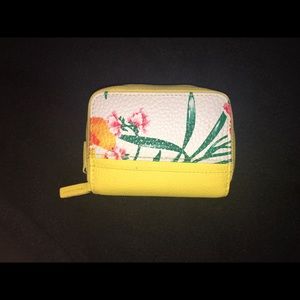 Yellow Floral Small Wallet